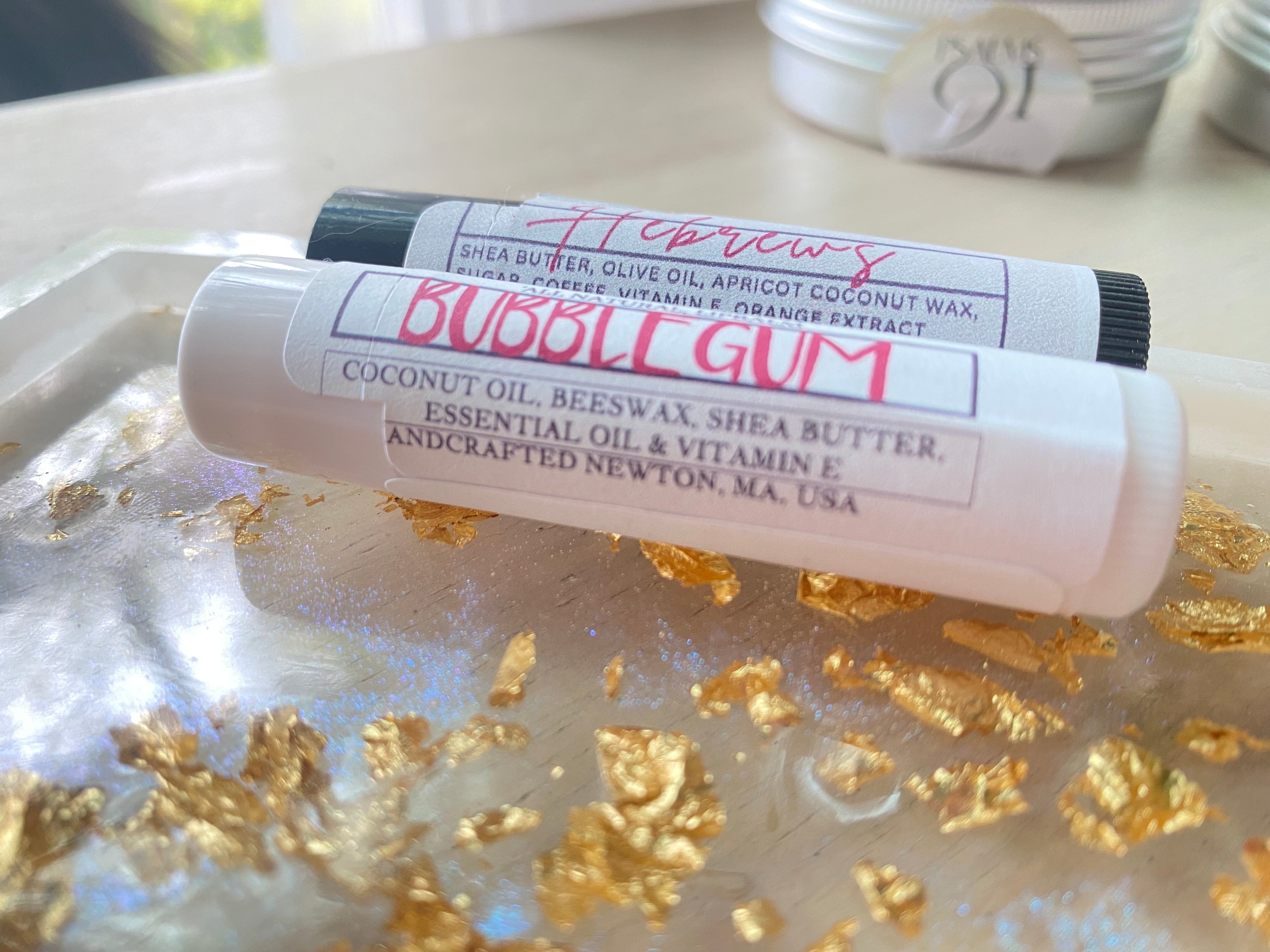 HEBREWS COFFEE LIP SCRUB & BUBBLEGUM LIP BALM SET